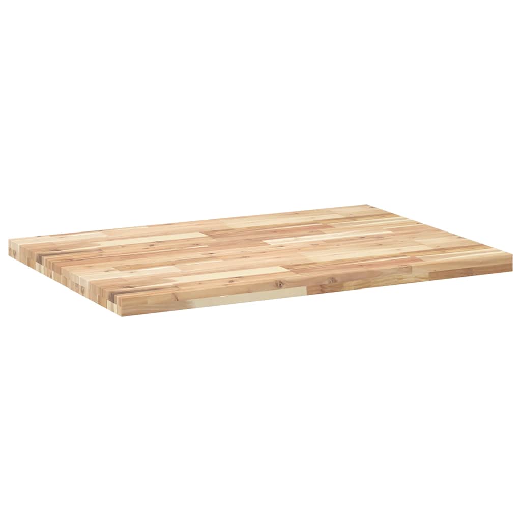Desk Top Untreated 80x70x4 cm Solid Wood Acacia