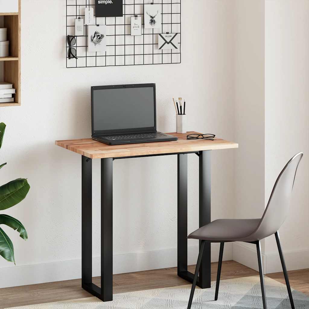 Desk Top Oil Finished 80x50x2 cm Solid Wood Acacia