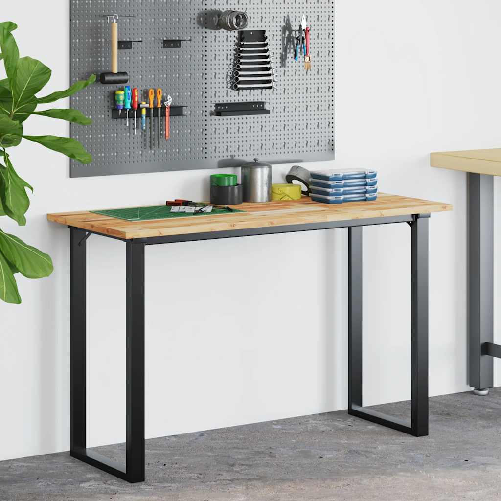 Desk Top Oil Finished 140x50x2 cm Solid Wood Acacia