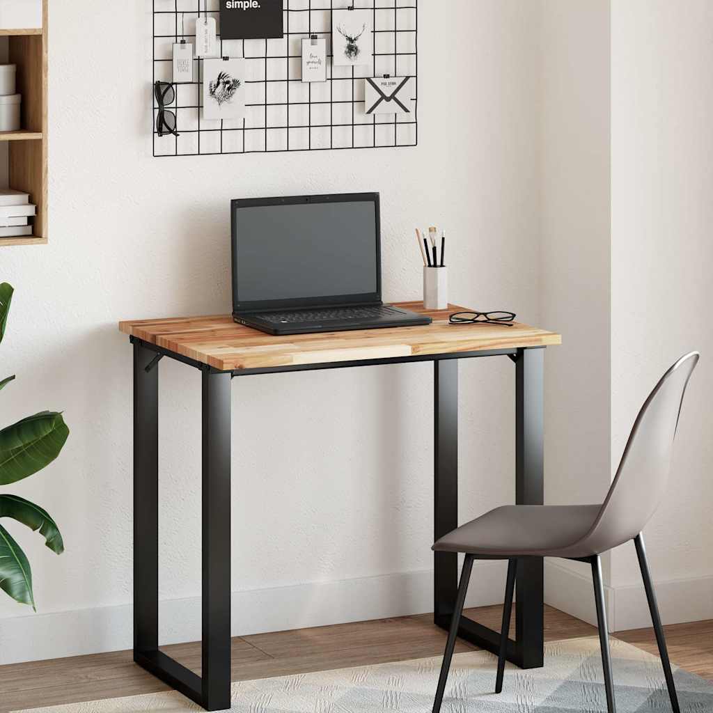 Desk Top Oil Finished 100x60x2 cm Solid Wood Acacia