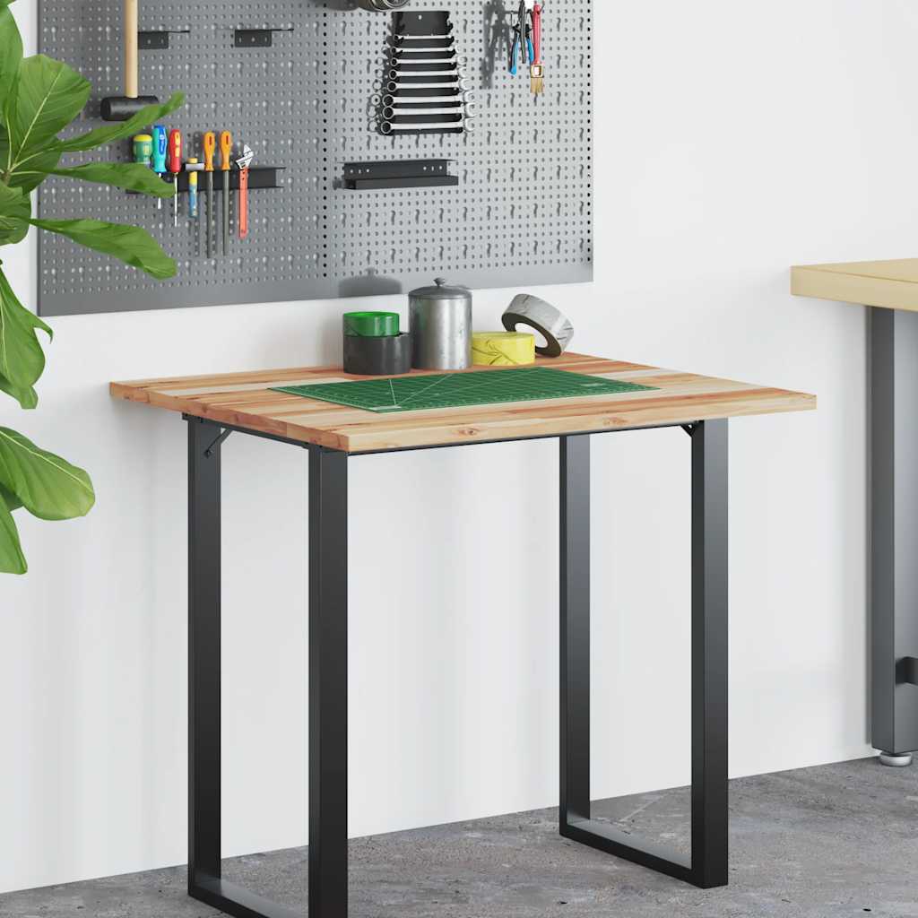Desk Top Oil Finished 100x60x2 cm Solid Wood Acacia