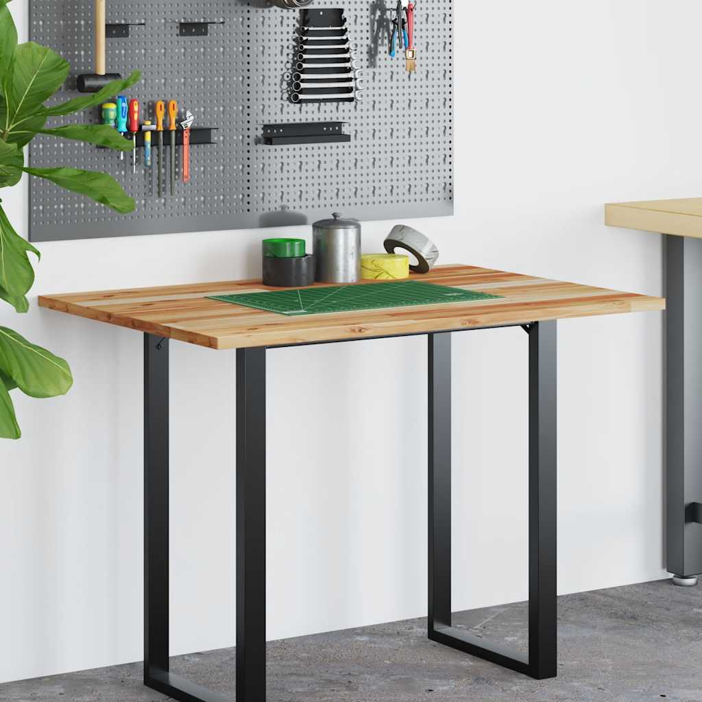 Desk Top Oil Finished 120x70x2 cm Solid Wood Acacia