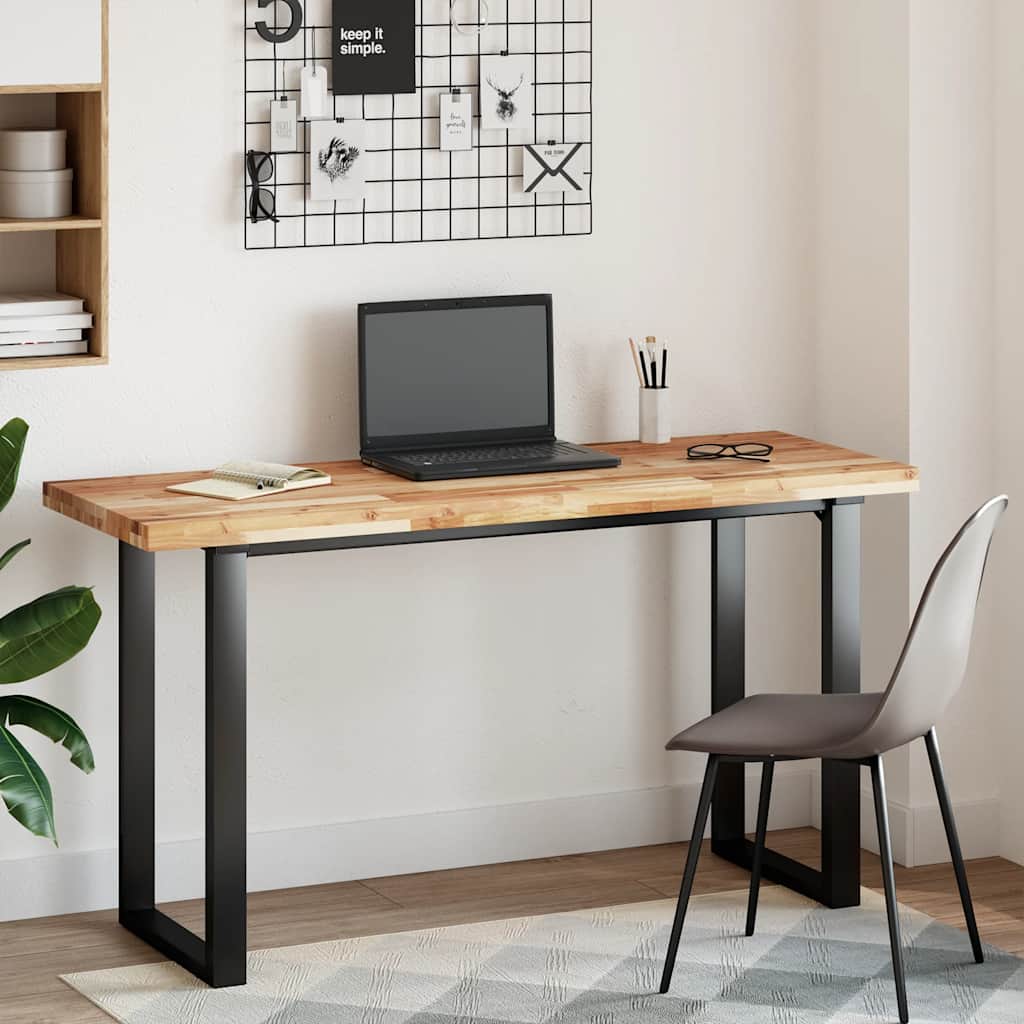 Desk Top Oil Finished 160x50x4 cm Solid Wood Acacia