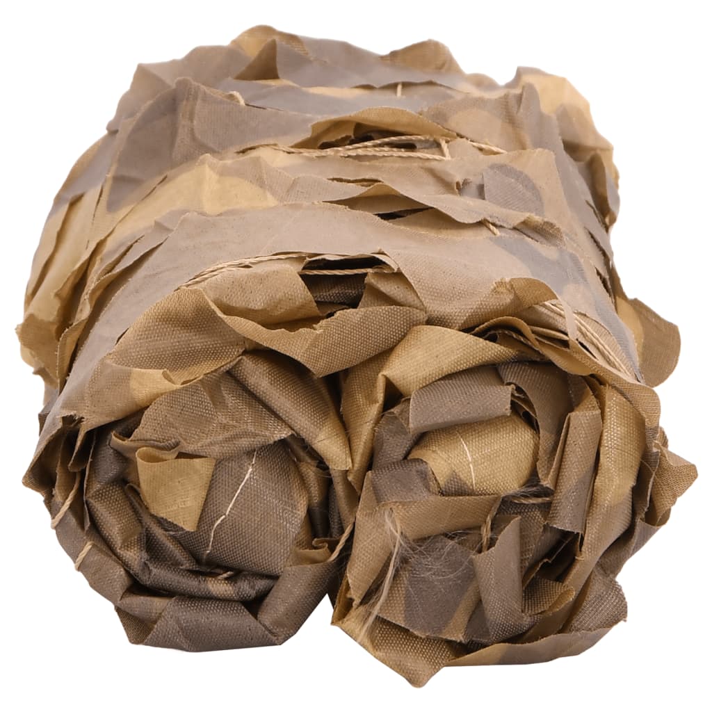 vidaXL Camouflage Net with Storage Bag 618x512 cm Sand