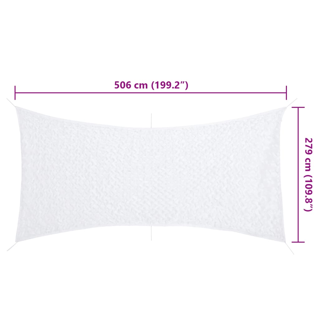 vidaXL Camouflage Net with Storage Bag 506x279 cm White