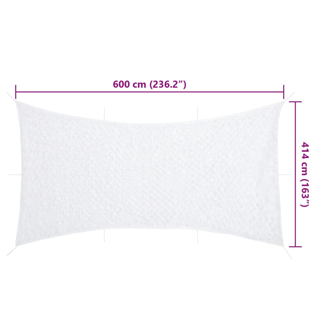 vidaXL Camouflage Net with Storage Bag 600x414 cm White