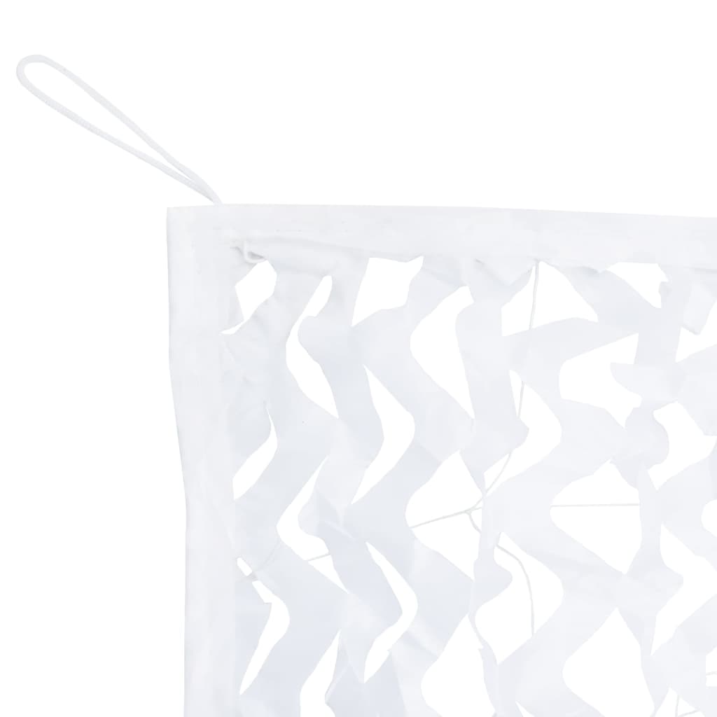 Camouflage Net with Storage Bag 724x515 cm White
