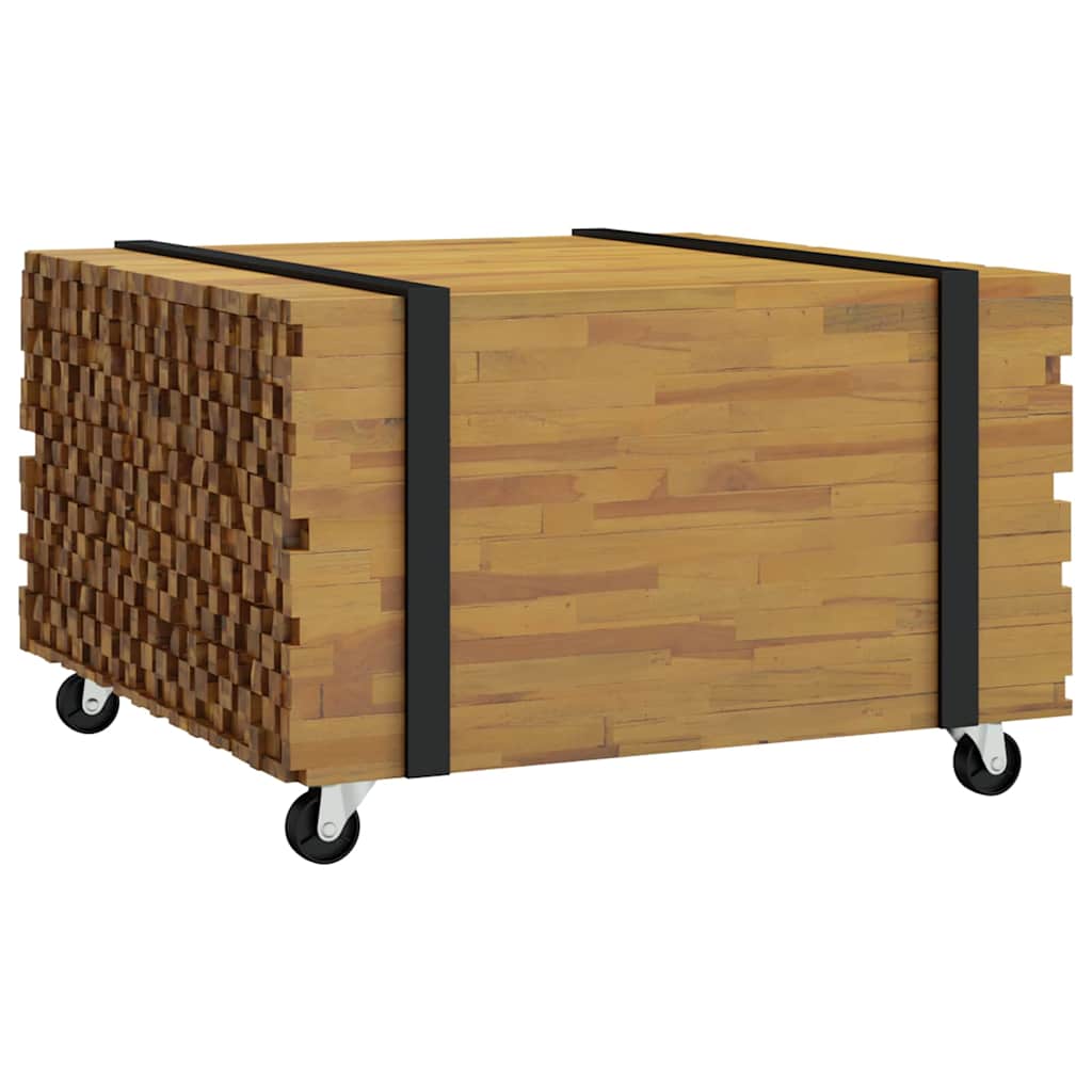 Coffee Table Brown 60 x 60 x 38 cm Solid Teak Wood