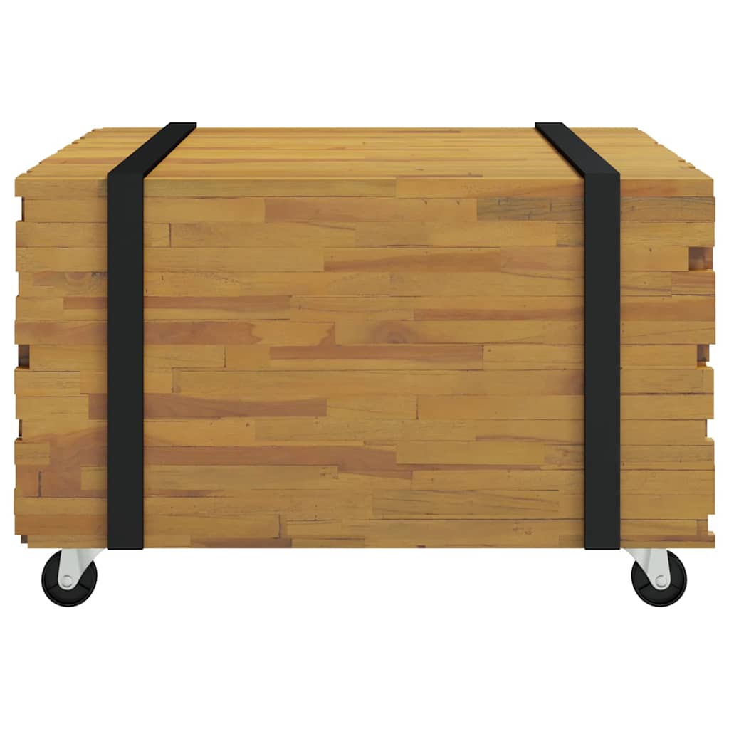 Coffee Table Brown 60 x 60 x 38 cm Solid Teak Wood