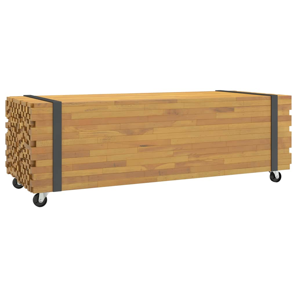 vidaXL Coffee Table 110x45x35 cm Solid Wood Teak