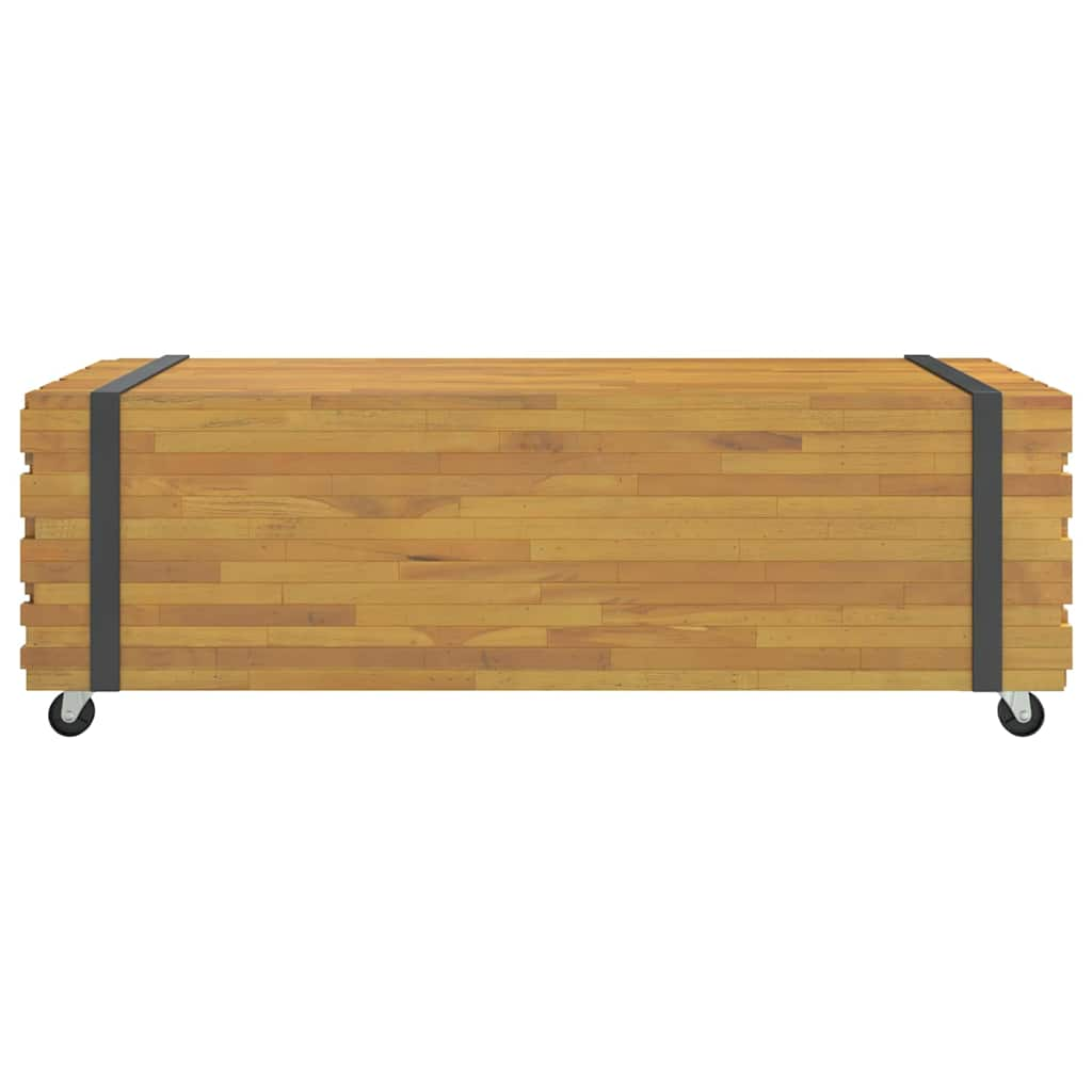 vidaXL Coffee Table 110x45x35 cm Solid Wood Teak