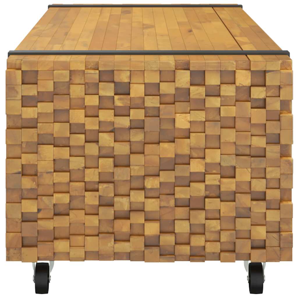 vidaXL Coffee Table 110x45x35 cm Solid Wood Teak