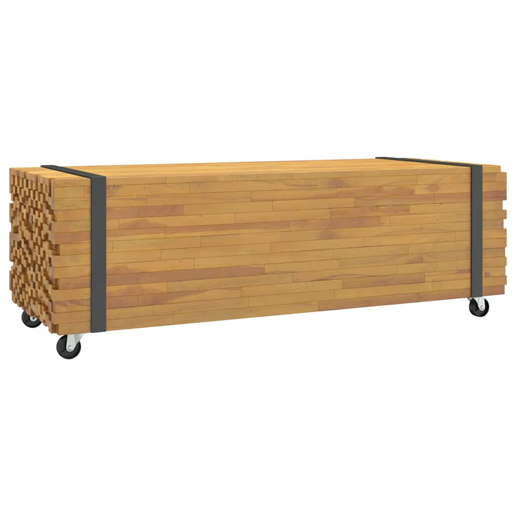 vidaXL Coffee Table 110x45x35 cm Solid Wood Teak