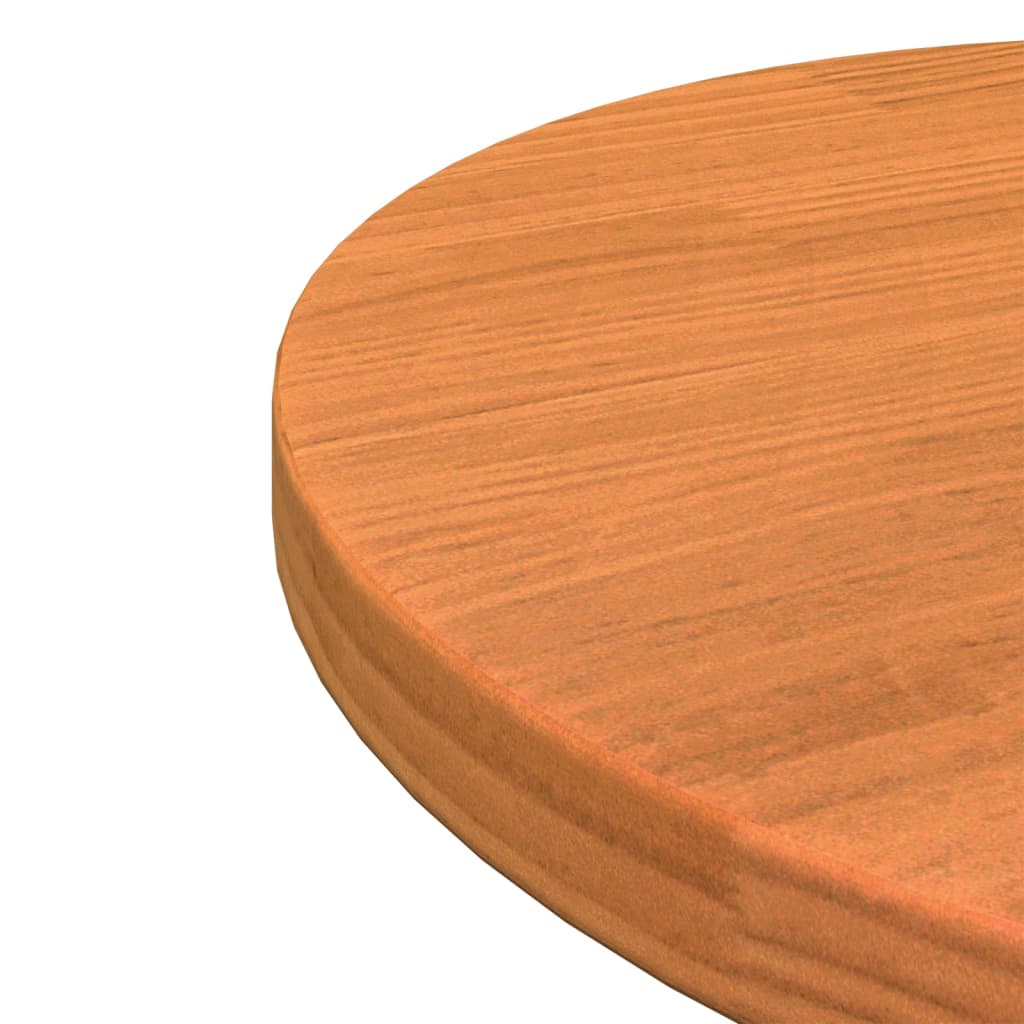 vidaXL Table Top Round Wax Brown Ø40x2.5 cm Solid Wood Pine