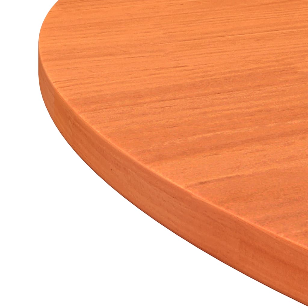 vidaXL Table Top Round Wax Brown Ø90x2.5 cm Solid Wood Pine