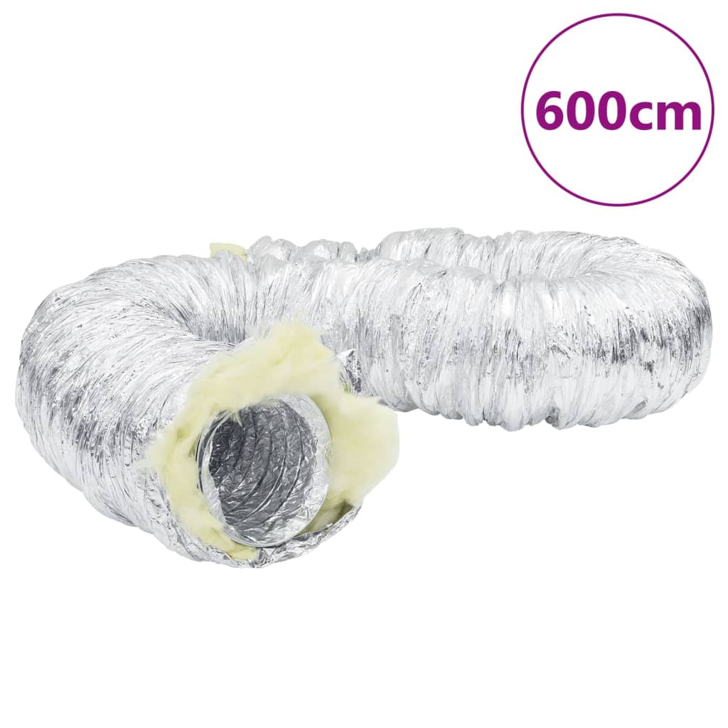 Ventilation Duct Insulated Aluminium 6 m Ø12.5 cm