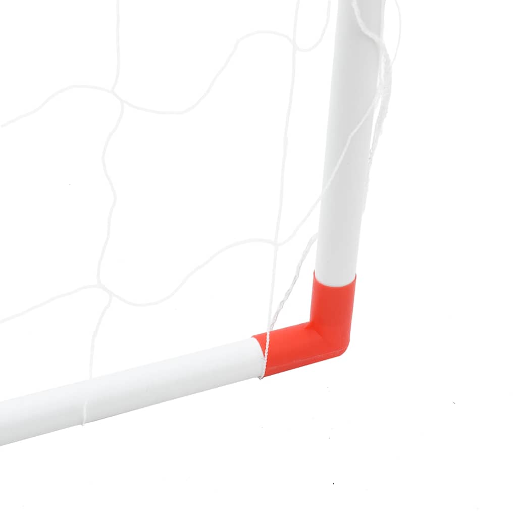 Kids'Football Goal with Balls 2-in-1 White 184x64x124 cm