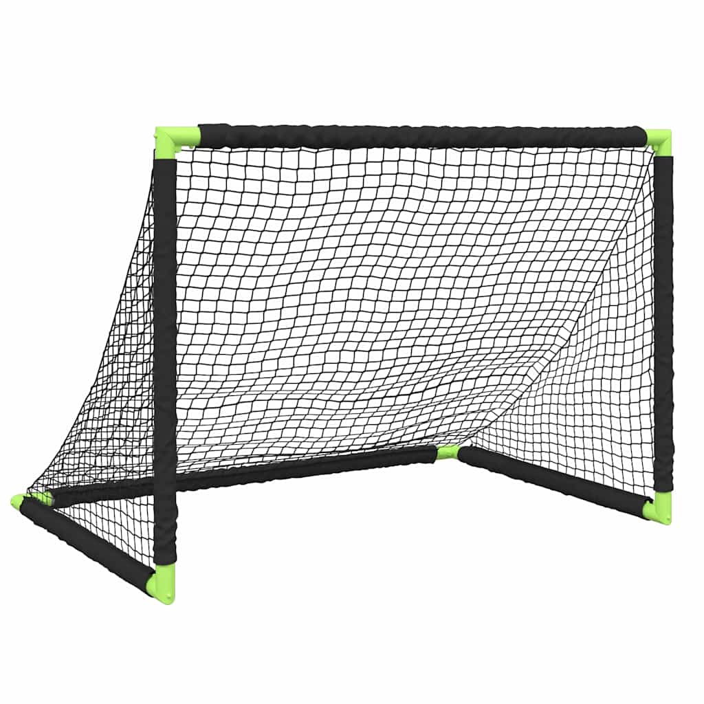 Kids'Football Goal Foldable Black 90x64x64 cm