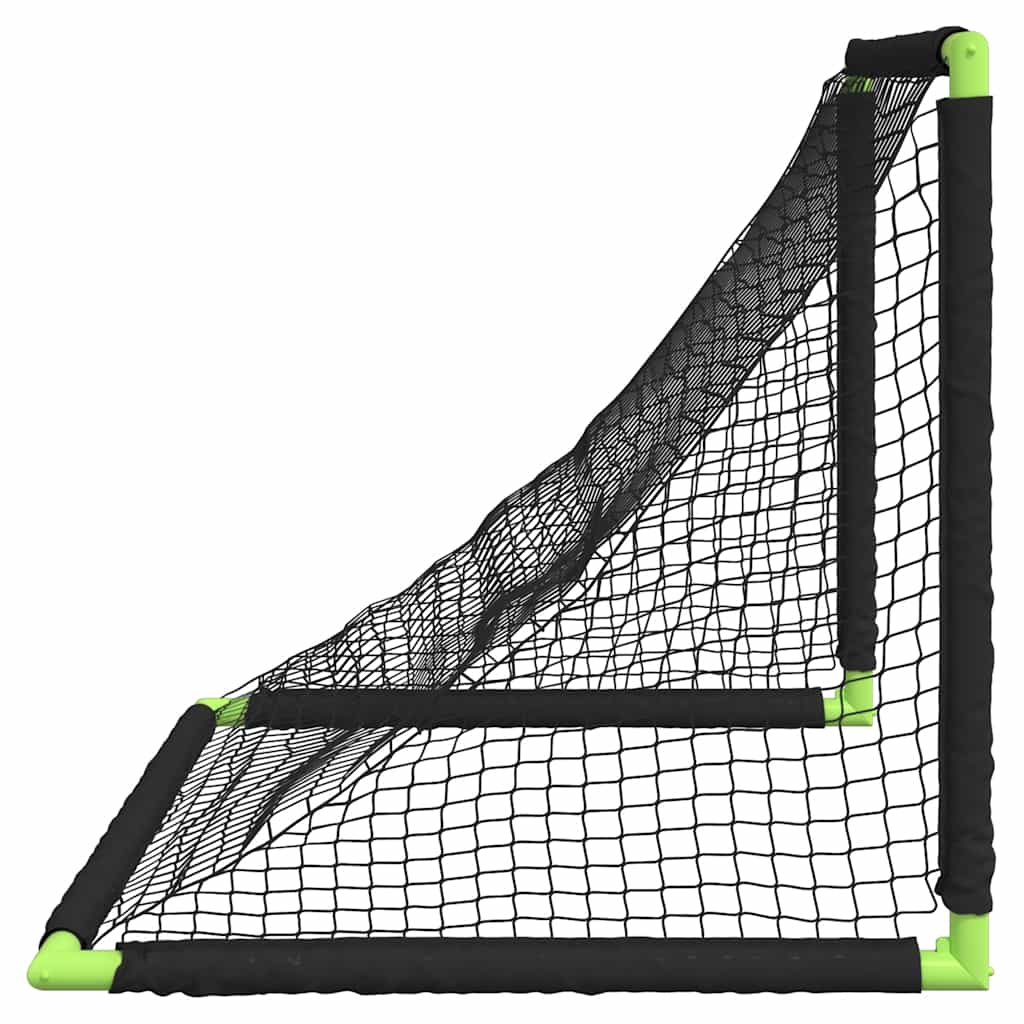 Kids'Football Goal Foldable Black 90x64x64 cm