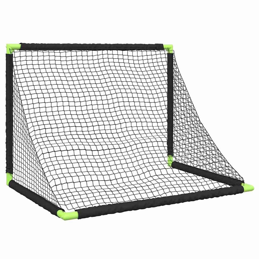 Kids'Football Goal Foldable Black 90x64x64 cm