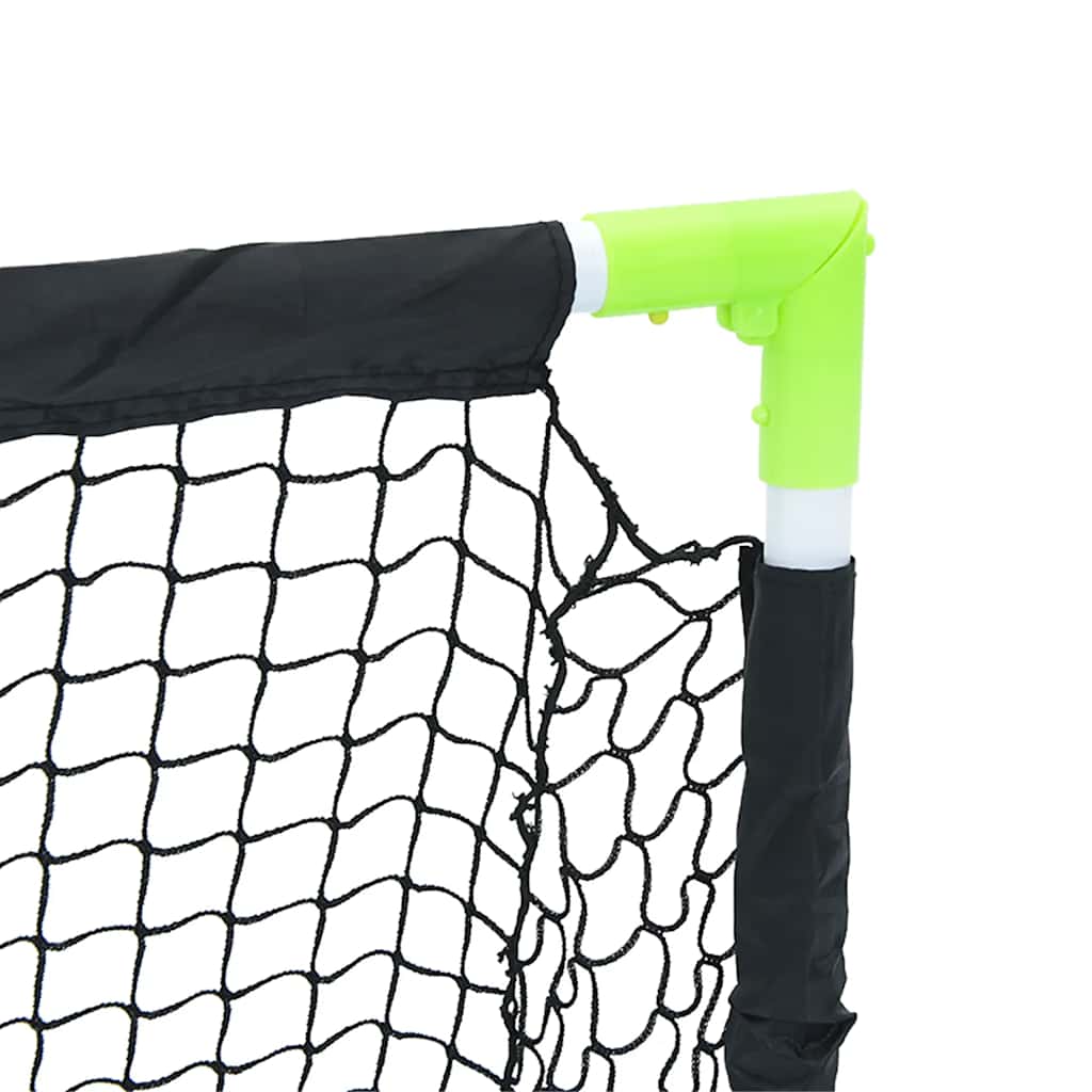 Kids'Football Goal Foldable Black 90x64x64 cm