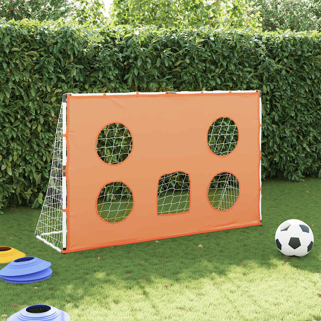Kids'Football Goal with Targeting Mat and Ball 182x62x118 cm