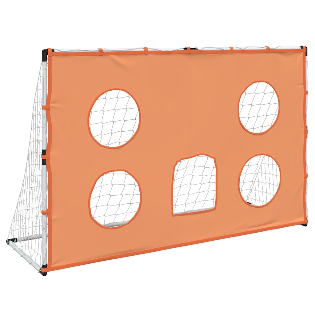 Kids'Football Goal with Targeting Mat and Ball 182x62x118 cm