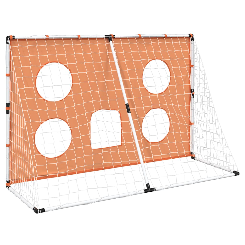 Kids'Football Goal with Targeting Mat and Ball 182x62x118 cm