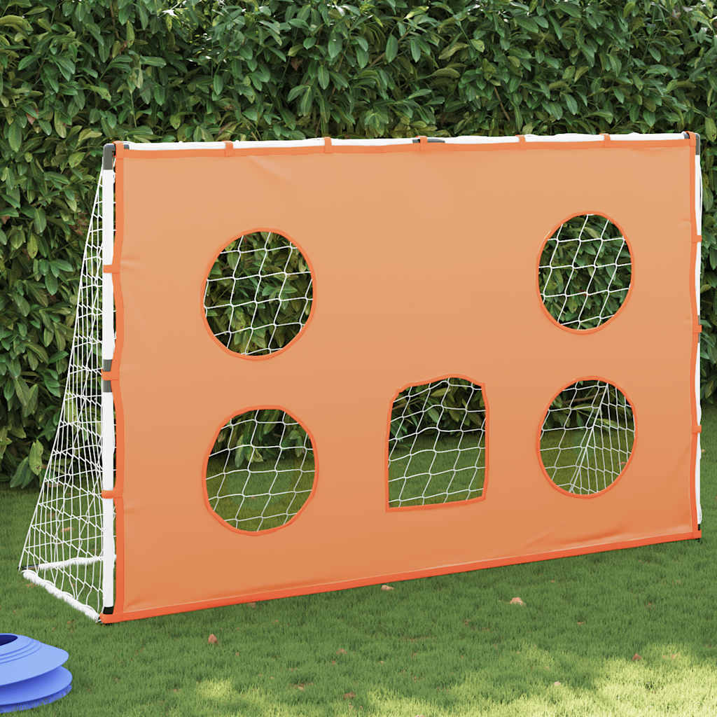 Kids'Football Goal with Targeting Mat and Ball 182x62x118 cm