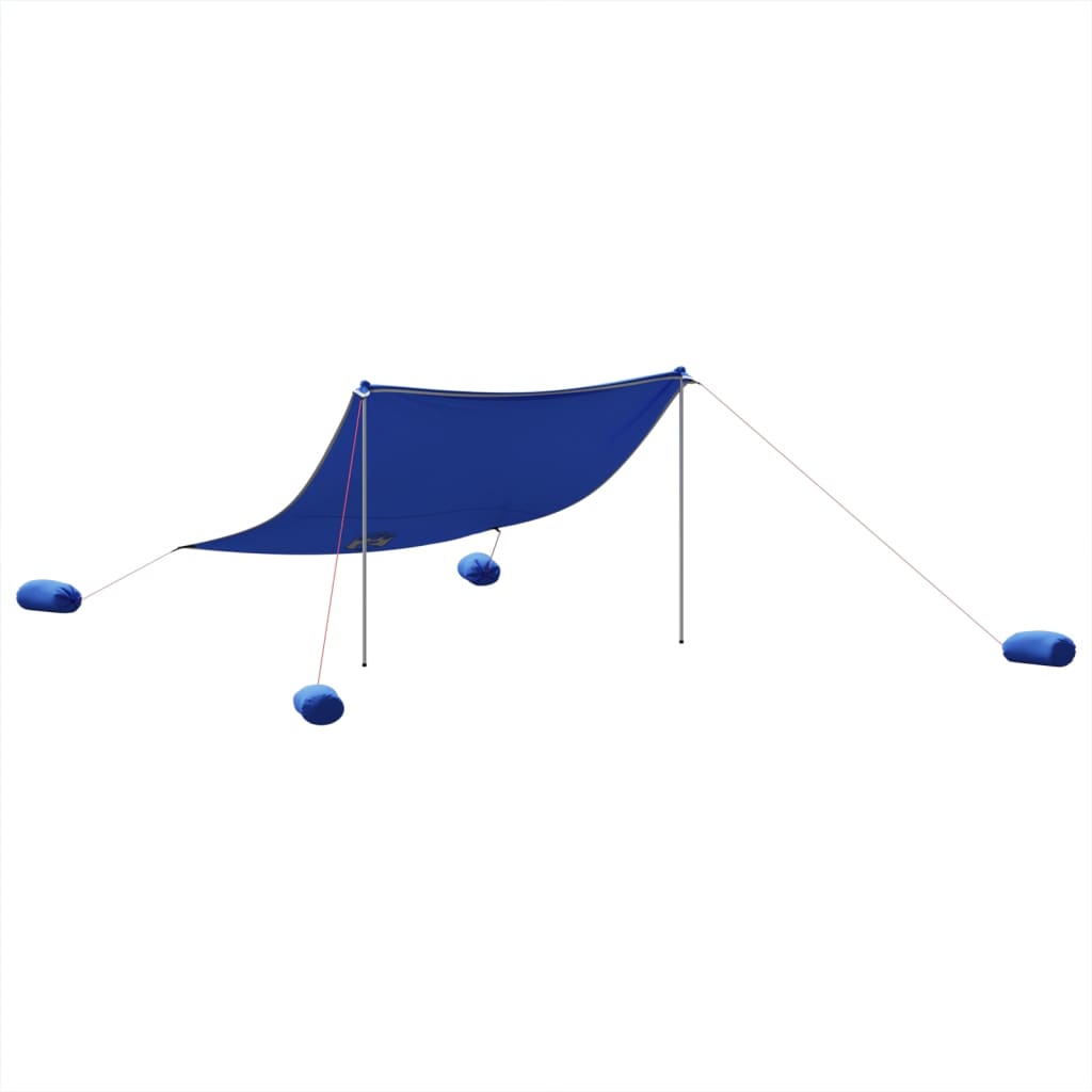 vidaXL Beach Canopy with Sand Anchors Blue 304x300 cm