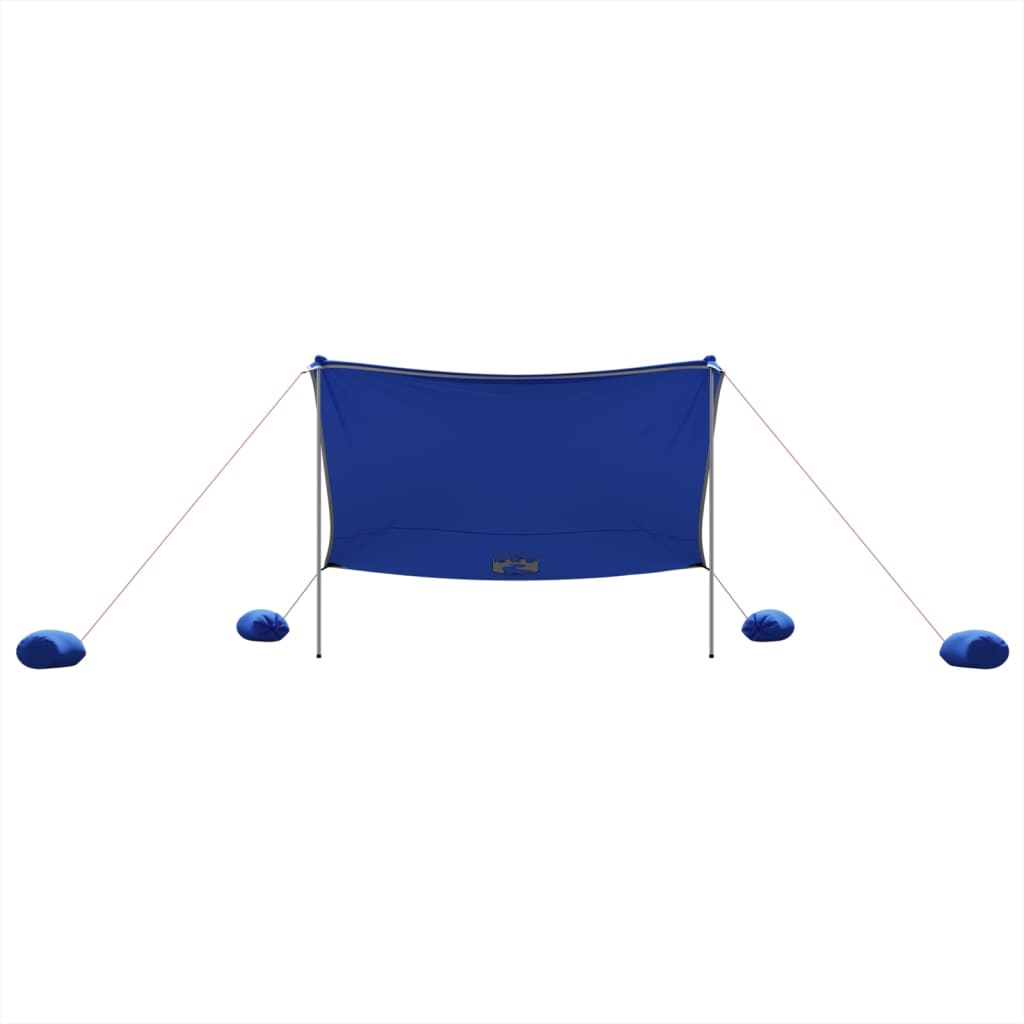 vidaXL Beach Canopy with Sand Anchors Blue 304x300 cm