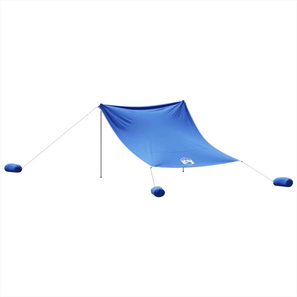 vidaXL Beach Canopy with Sand Anchors Blue 304x300 cm