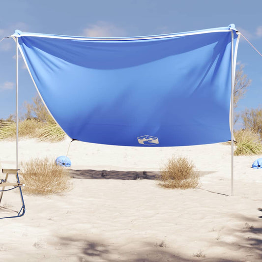 vidaXL Beach Canopy with Sand Anchors Blue 304x300 cm