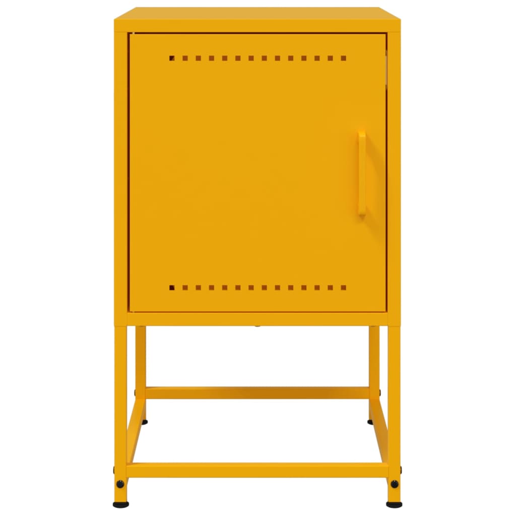 Bedside Cabinet | Mustard Yellow | Steel | Medium | Bedside Cabinet