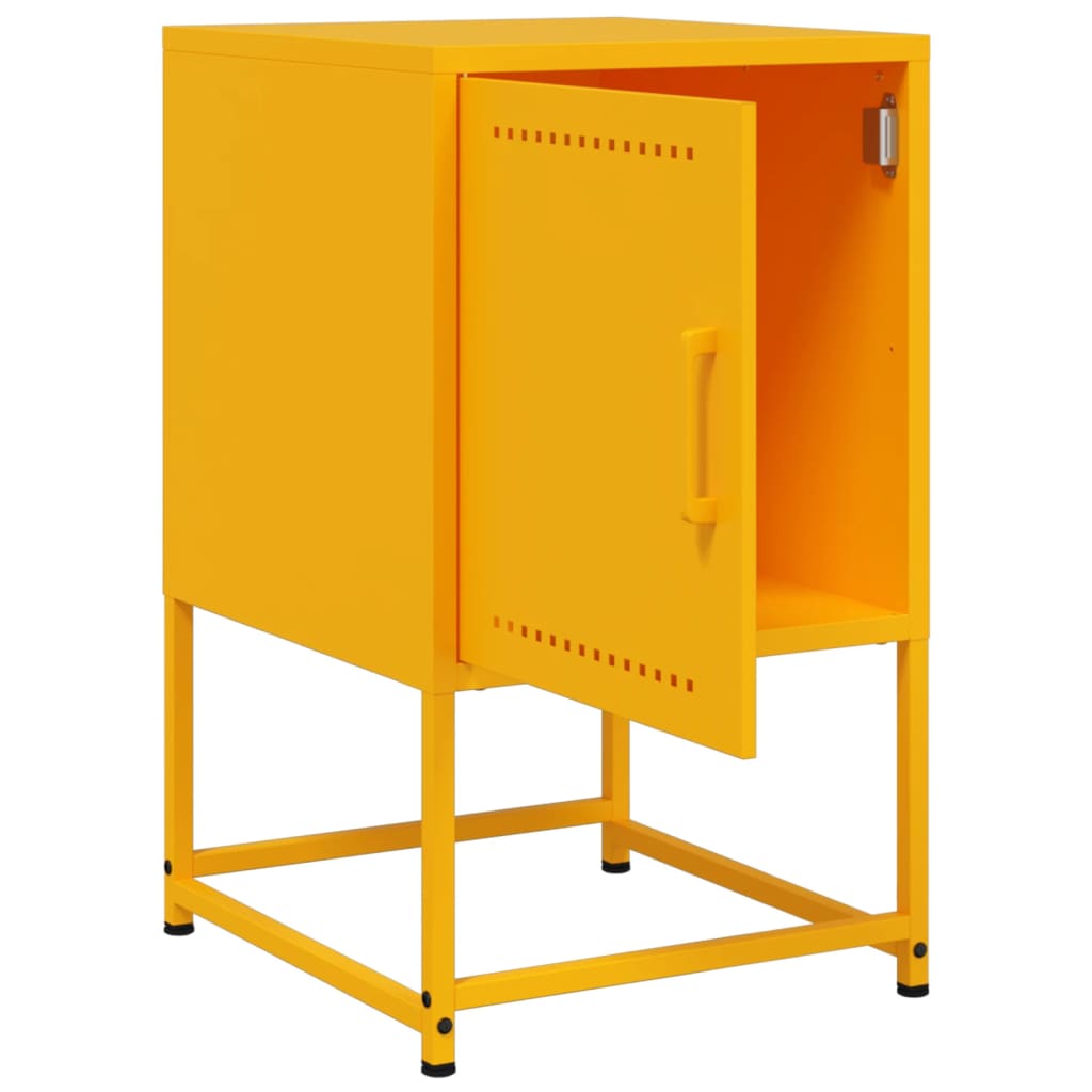 Bedside Cabinet | Mustard Yellow | Steel | Medium | Bedside Cabinet