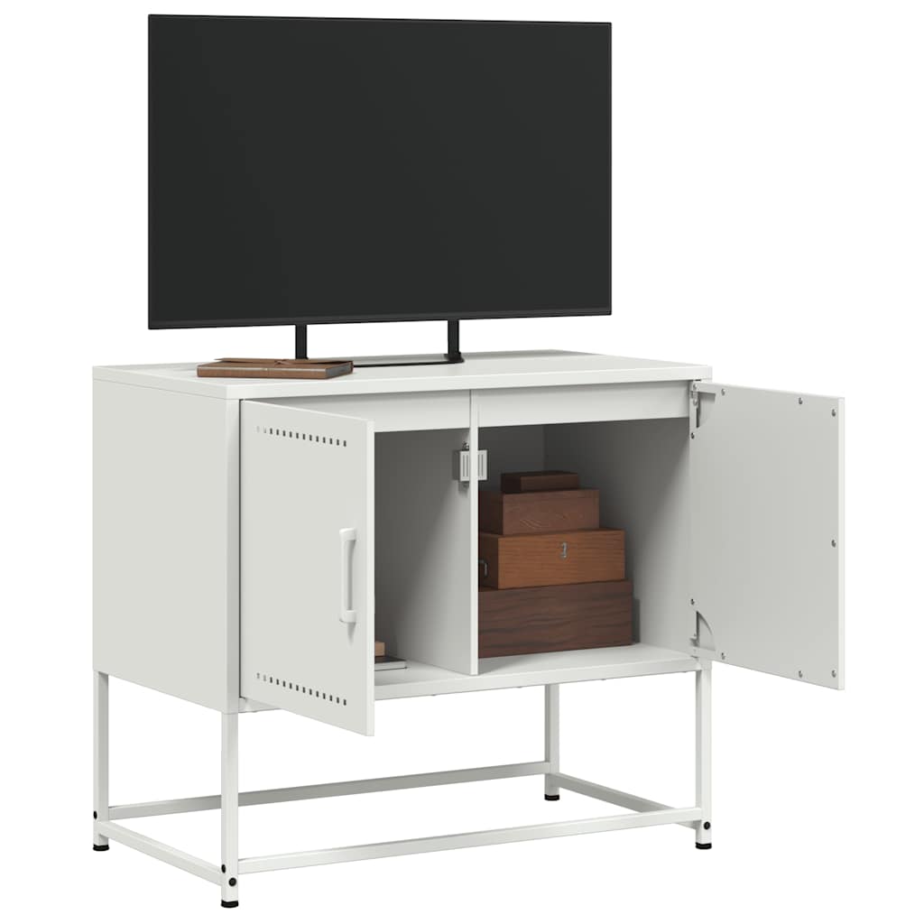 TV Cabinet White 68,5x39x60,5 cm Steel
