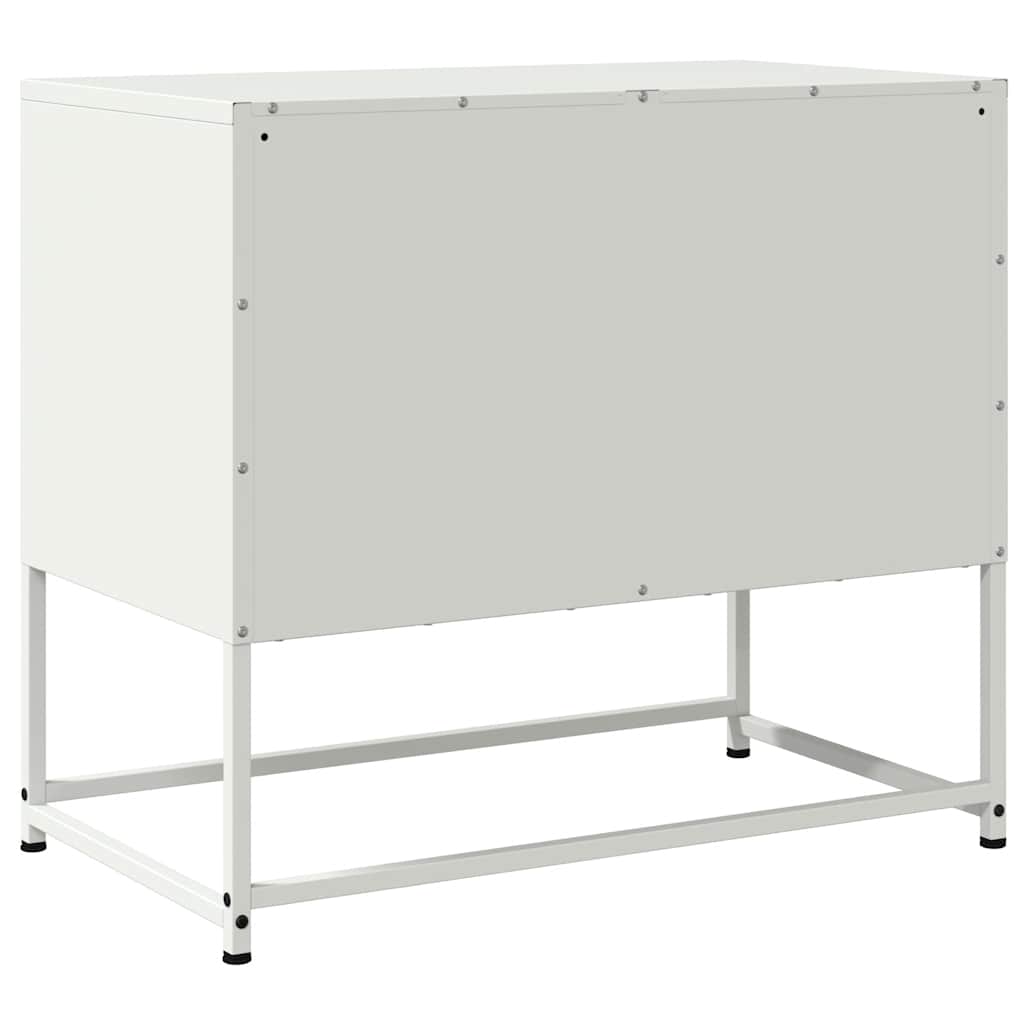 TV Cabinet White 68,5x39x60,5 cm Steel