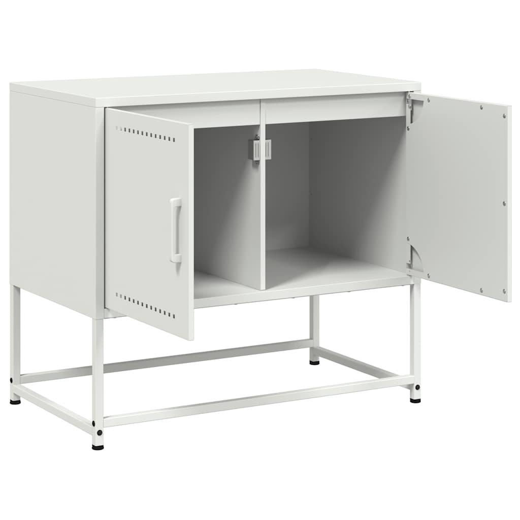 TV Cabinet White 68,5x39x60,5 cm Steel