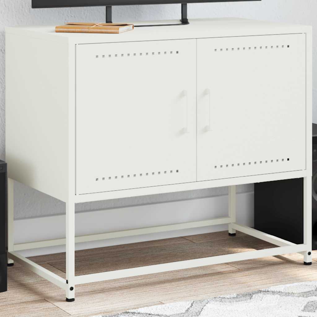 TV Cabinet White 68,5x39x60,5 cm Steel