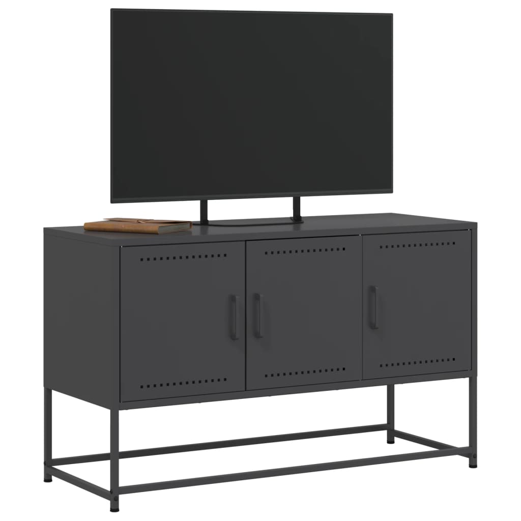 TV Cabinet Black 100,5x39x60,5 cm Steel