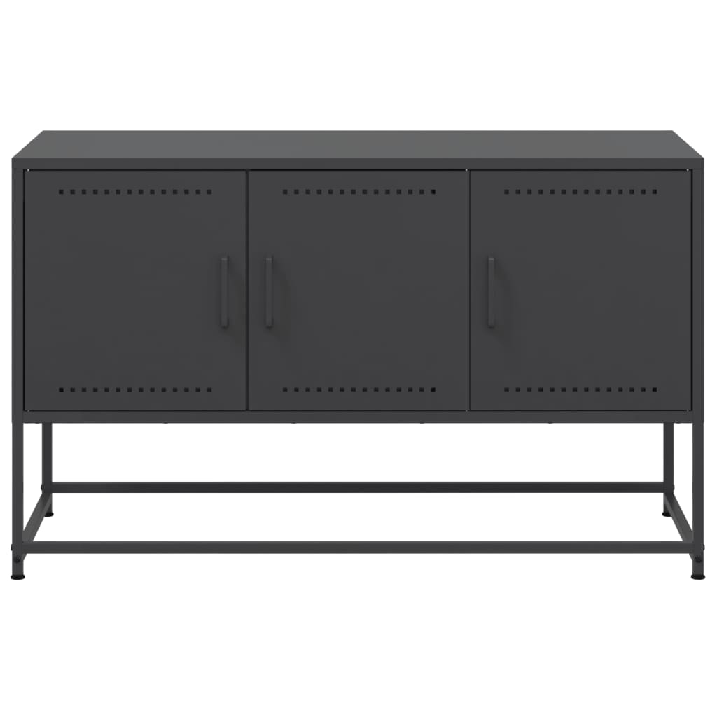TV Cabinet Black 100,5x39x60,5 cm Steel