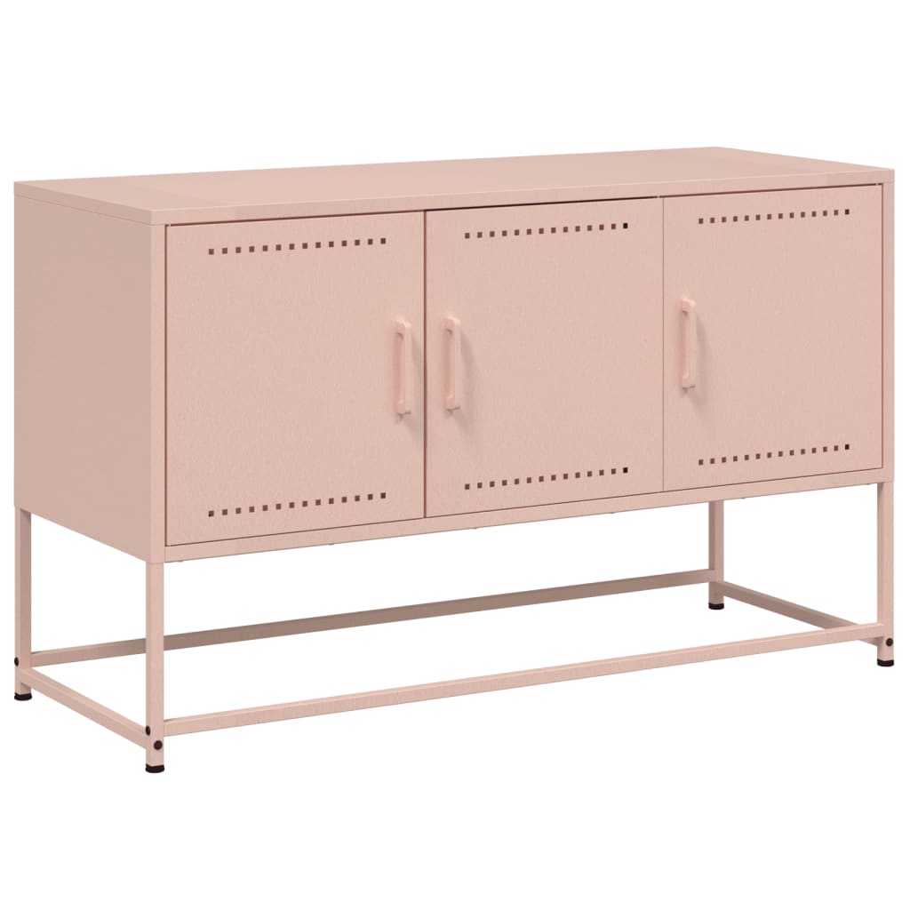 TV Cabinet Pink 100,5x39x60,5 cm Steel