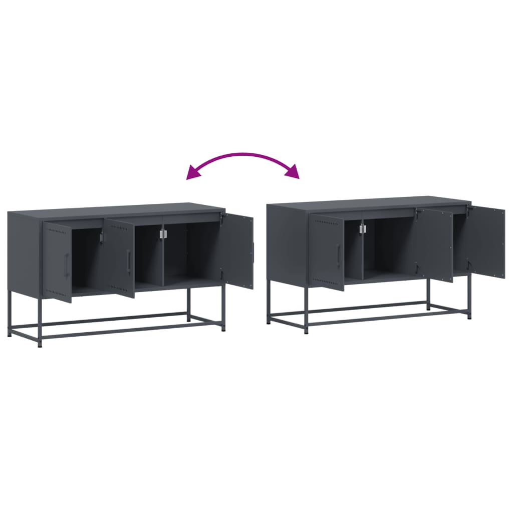 TV Cabinet Anthracite 100,5x39x60,5 cm Steel