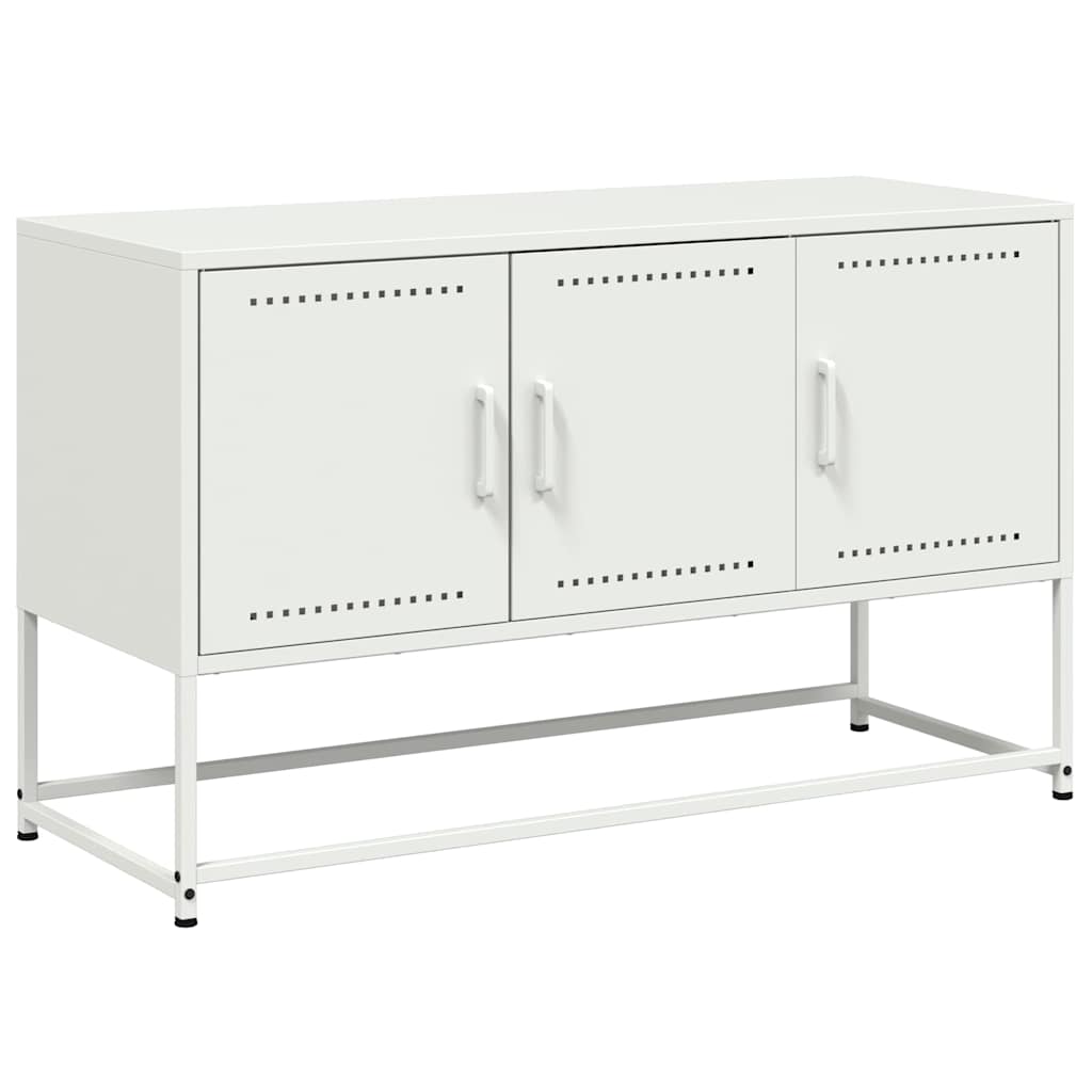 TV Cabinet White 100,5x39x60,5 cm Steel