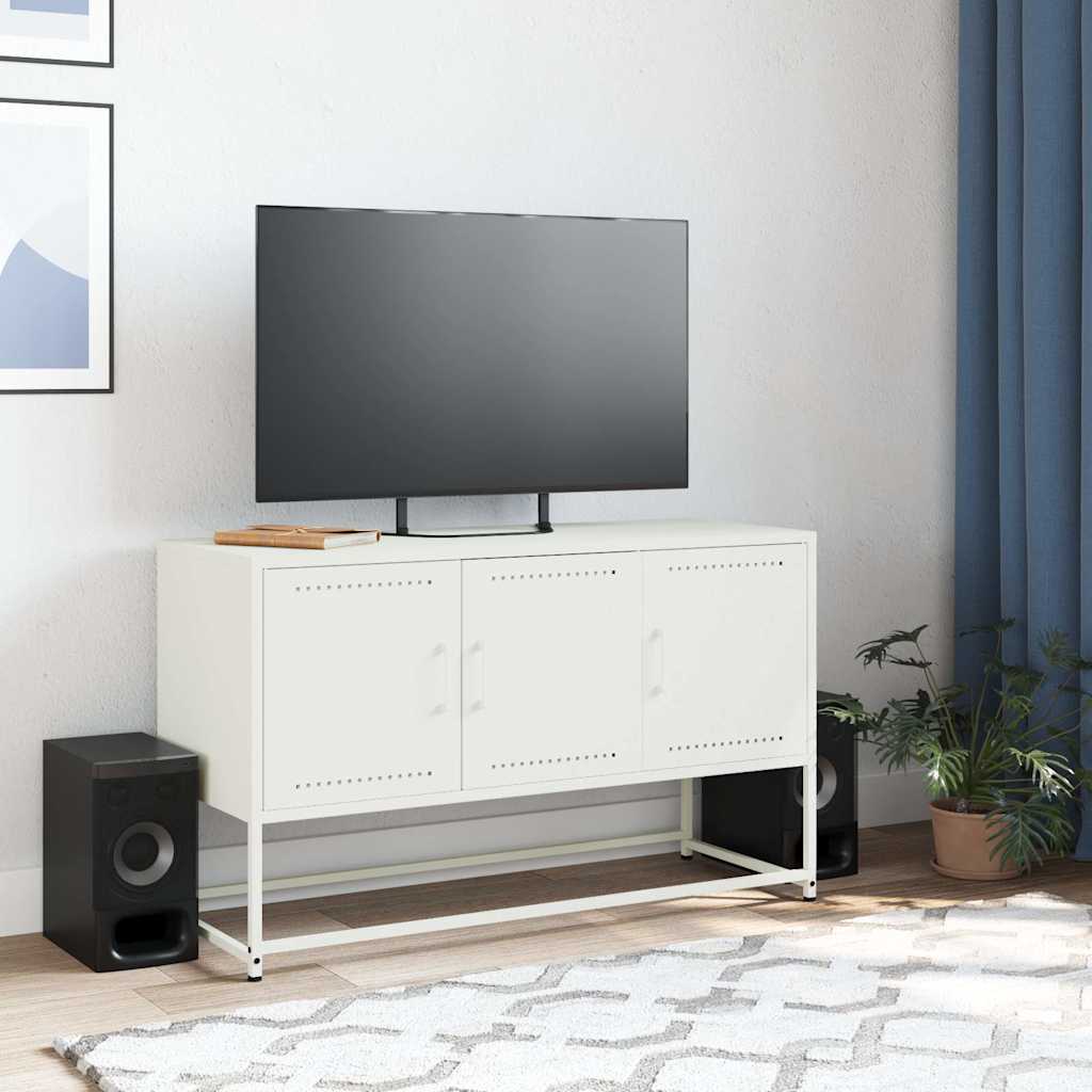 TV Cabinet White 100.5x39x60.5 cm Steel