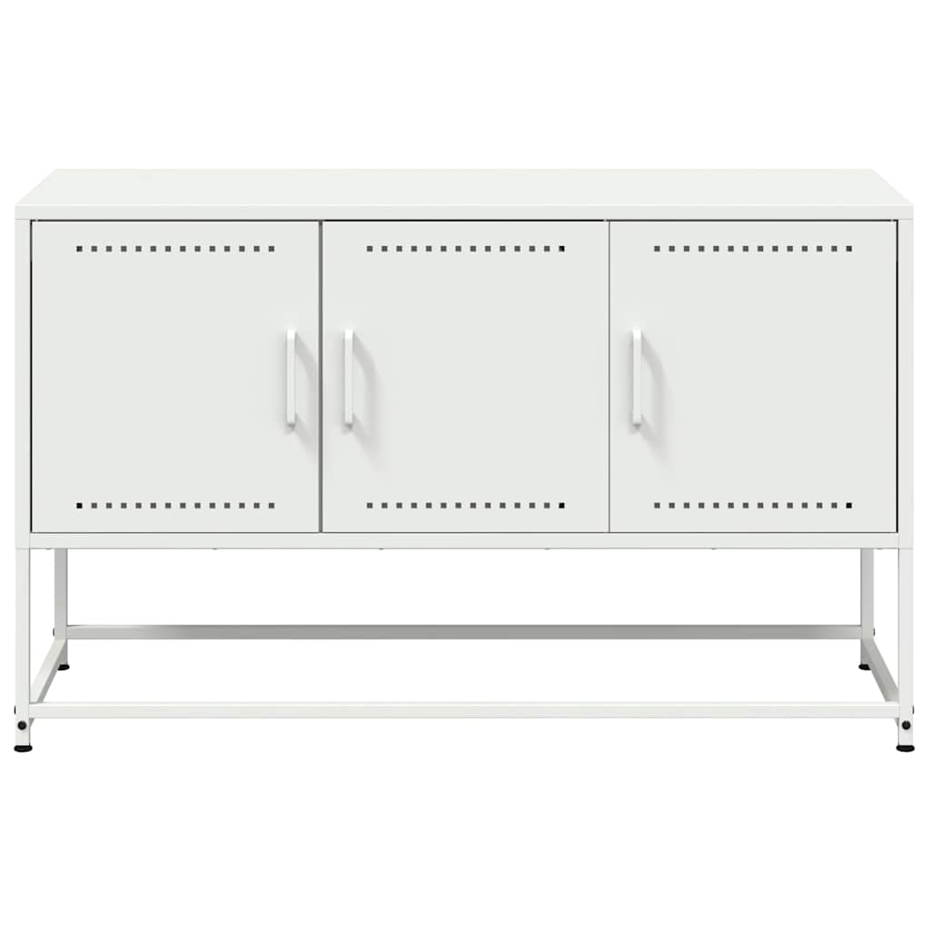 TV Cabinet White 100,5x39x60,5 cm Steel