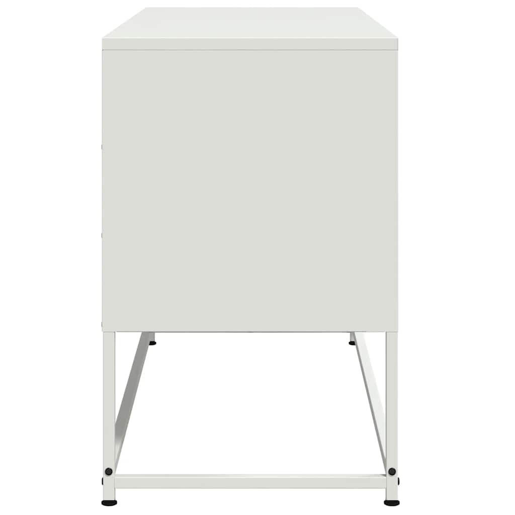 TV Cabinet White 100,5x39x60,5 cm Steel