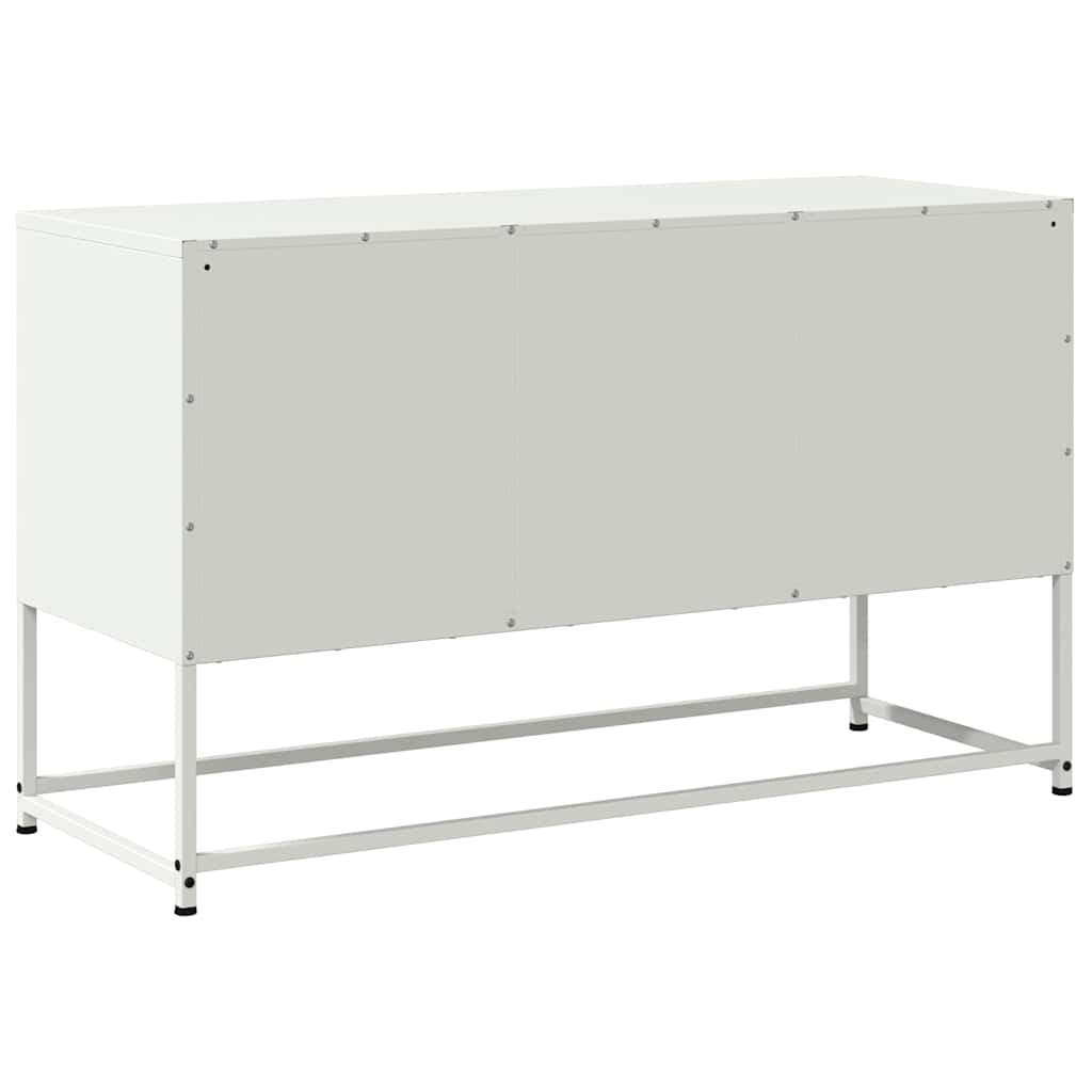 TV Cabinet White 100,5x39x60,5 cm Steel