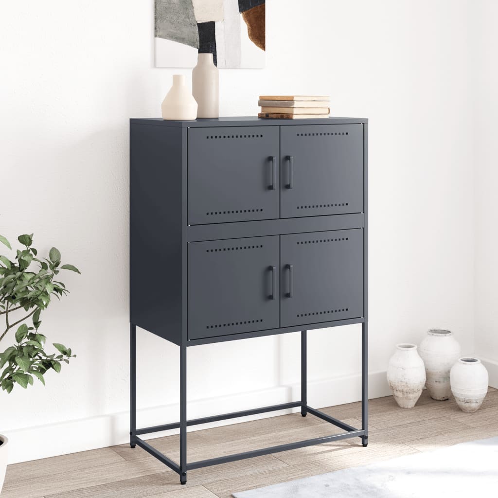 Sideboard Anthracite 68.5x38.5x107 cm Steel