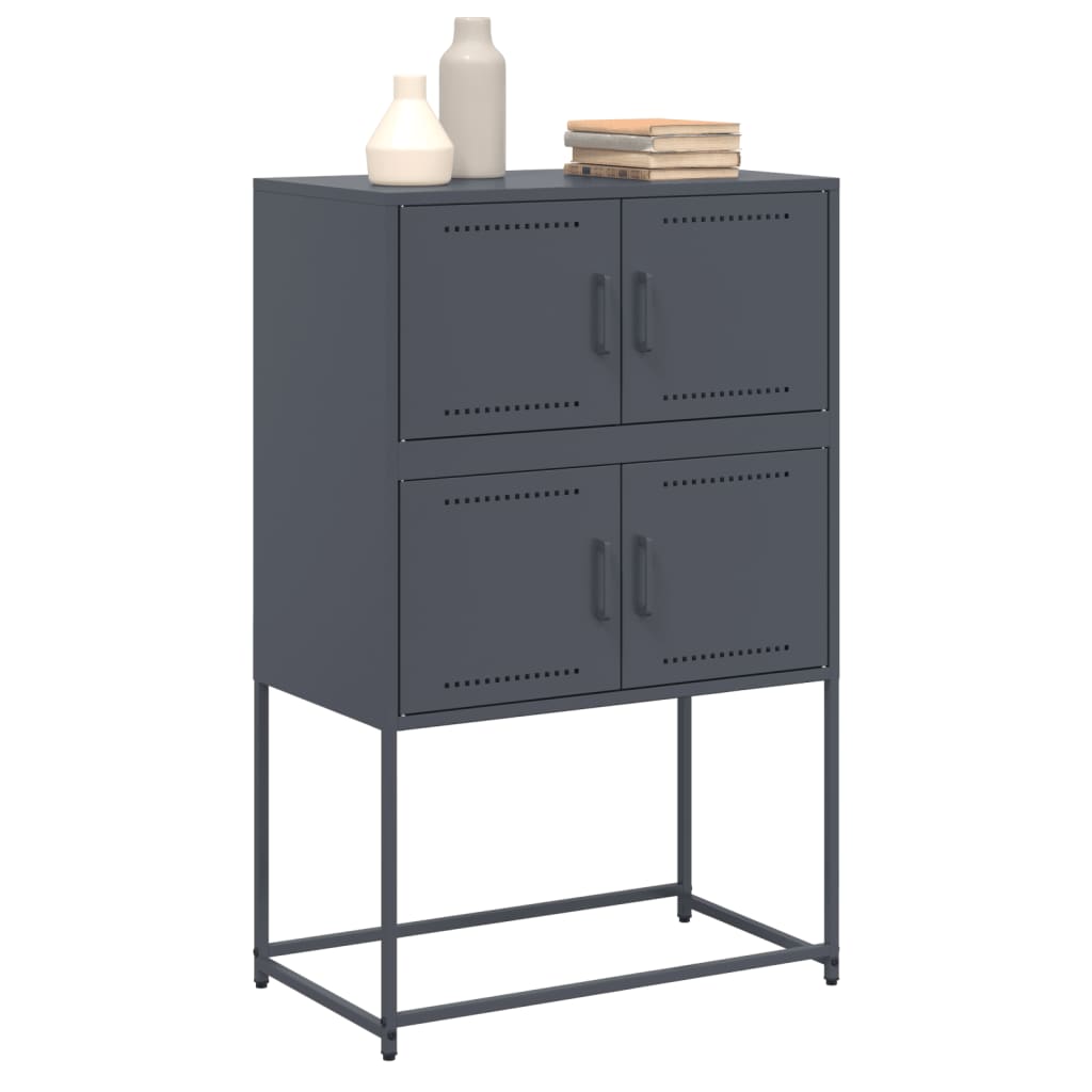 Sideboard Anthracite 68.5x38.5x107 cm Steel